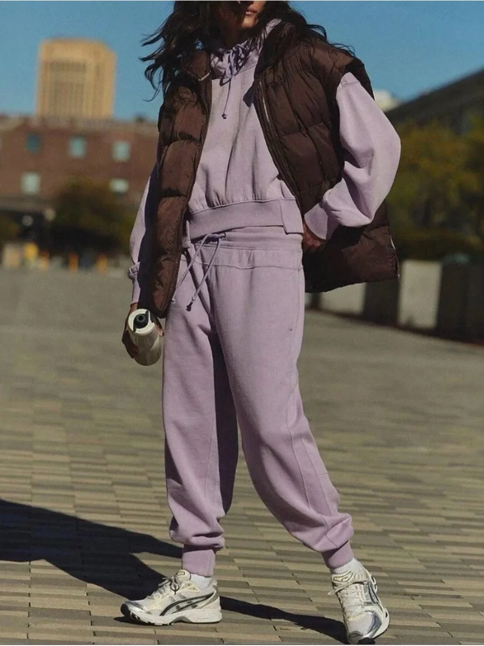 FP Movement by Free People Lavender Cozy Hoodie Sweats Set